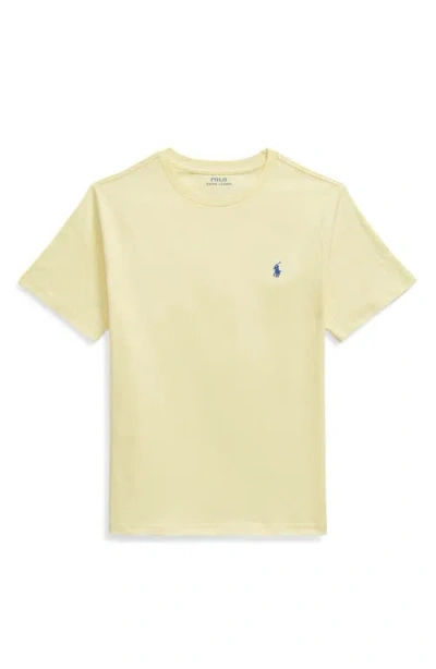 Polo Ralph Lauren Kids' Short Sleeve Cotton Jersey T-shirt In Yellow