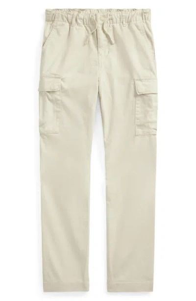 Polo Ralph Lauren Kids' Slim Fit Stretch Twill Cargo Pants In White