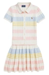Polo Ralph Lauren Striped Cotton Sweater And Skirt Set In Nevis Multi Stripe