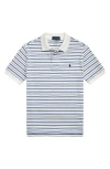 Polo Ralph Lauren Toddler And Little Boys Striped Soft Polo Shirt In White Multi