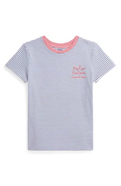 POLO RALPH LAUREN POLO RALPH LAUREN KIDS' STRIPE COTTON RINGER T-SHIRT