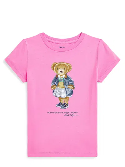 Polo Ralph Lauren Kids T-shirt In Pink