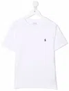 Polo Ralph Lauren Cotton Jersey Crewneck T Shirt   Teens In White