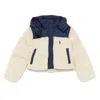 Polo Ralph Lauren Kids  Teddy Fleece Boxy Hybrid Jacket In White