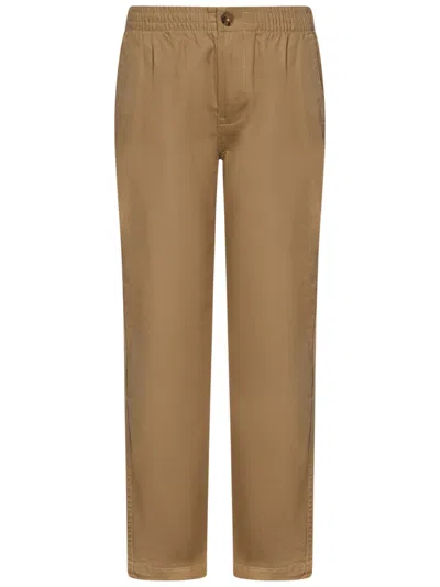 Polo Ralph Lauren Kids Trousers In Brown