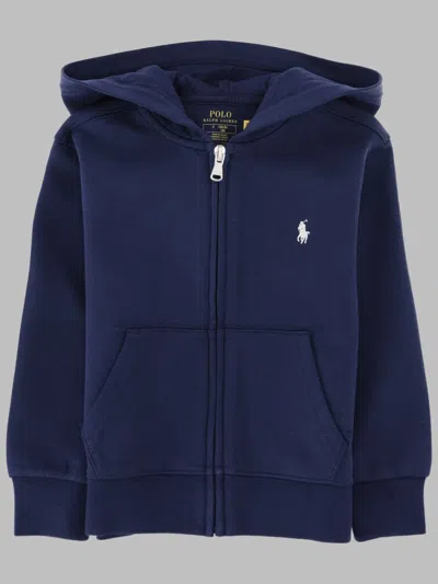 Polo Ralph Lauren Kids Unisex Knit Pullover Sweatshirt Sweater In Blue