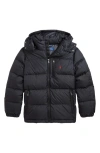 Polo Ralph Lauren Down Puffer Jacket In Black