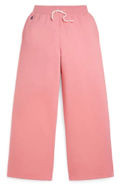 POLO RALPH LAUREN POLO RALPH LAUREN KIDS' WIDE LEG FLEECE SWEAT PANTS