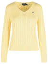 Polo Ralph Lauren 'kimberly' Cream Cotton Sweater In White