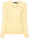 Polo Ralph Lauren Polo Pony-motif Sweater In Yellow & Orange