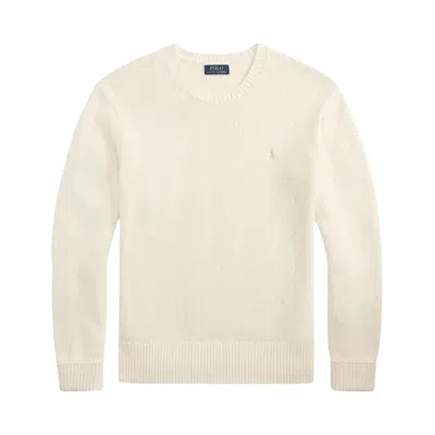 Pre-owned Polo Ralph Lauren Kimberly Long-sleeve Pullover 'cream' | Women's Size Xs