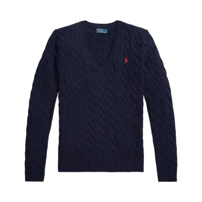 Pre-owned Polo Ralph Lauren Kimberly Long-sleeve Pullover 'hunter Navy' | Blue | Women's Size S