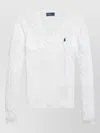 Polo Ralph Lauren Womens Logo-embroidery Cotton-knit Jumper White Xl In White