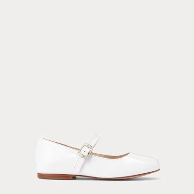 Polo Ralph Lauren Kids' Kinslee Leather Mary Jane In White