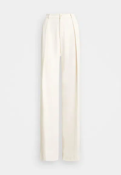 Polo Ralph Lauren Kirahn Full Length Pleated Pants In Cream/black