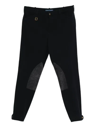Polo Ralph Lauren Knee-patch Pants In Black