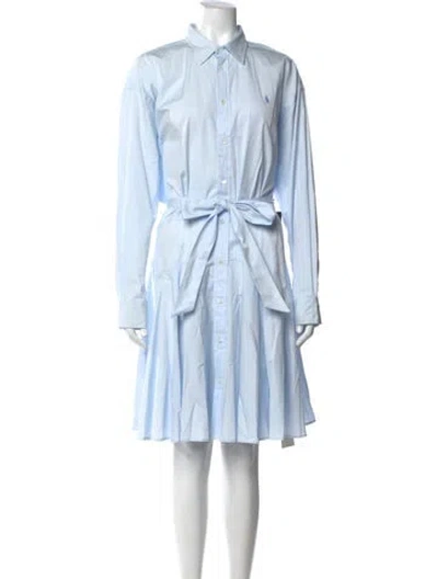 Pre-owned Polo Ralph Lauren Knee-length Dress W/ Tags In Blue