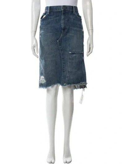 Pre-owned Polo Ralph Lauren Knee-length Skirt In Blue