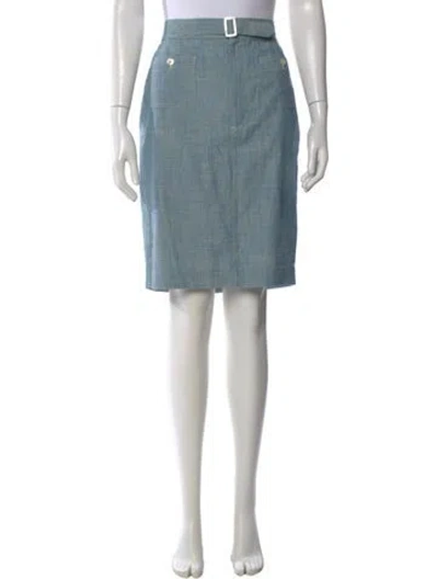 Pre-owned Polo Ralph Lauren Knee-length Skirt In Blue