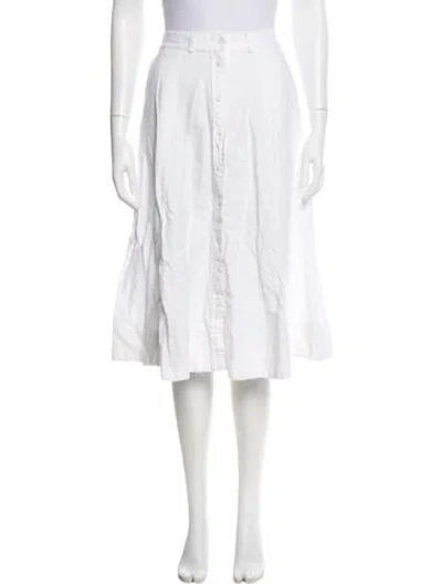Pre-owned Polo Ralph Lauren Knee-length Skirt In White