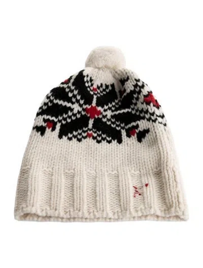 Pre-owned Polo Ralph Lauren Knit Beanie In Red