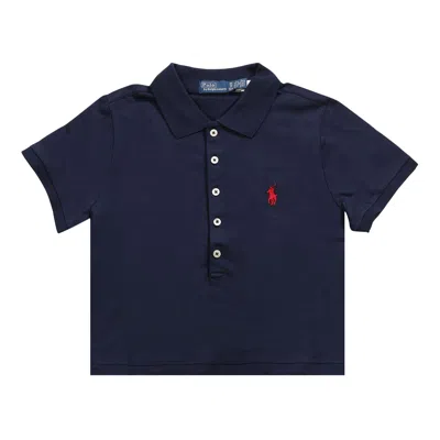 Pre-owned Polo Ralph Lauren Knit Collar Polo Shirt 'newport Navy' | Blue | Women's Size Xs