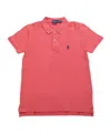 Polo Ralph Lauren Knit Collar Polo Shirt In Pink