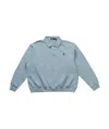 Polo Ralph Lauren Knit Collar-sweatshirt In Alpine Blue