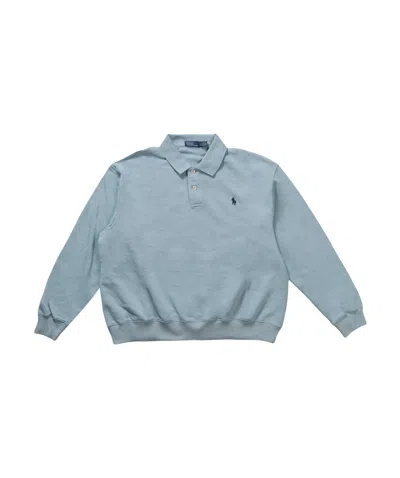 Polo Ralph Lauren Knit Collar-sweatshirt In Alpine Blue
