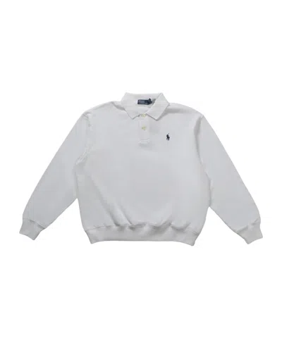 POLO RALPH LAUREN POLO RALPH LAUREN LOGO-EMBROIDERED LONG-SLEEVED POLO SHIRT