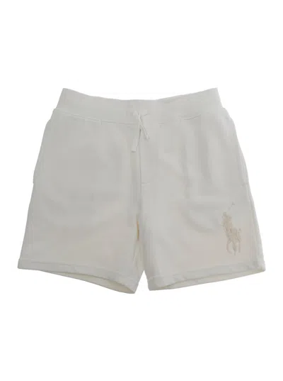 Polo Ralph Lauren Knit Cotton Bermuda Shorts In Neutral