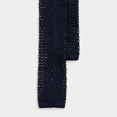 Polo Ralph Lauren Kids' Knit Silk Tie In Navy
