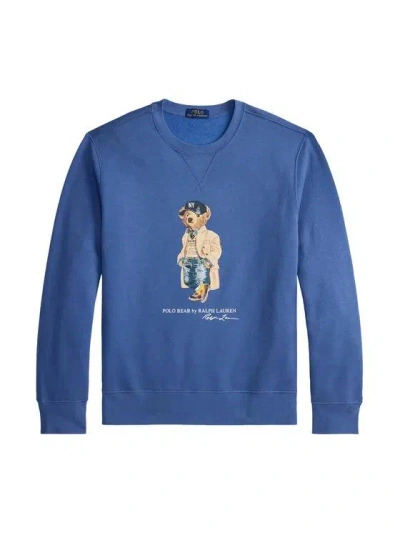 Polo Ralph Lauren Knit Sweatshirt In Blue