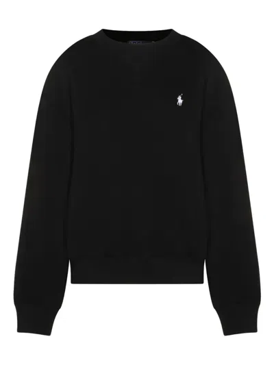 Polo Ralph Lauren Knit Sweatshirt In Black
