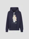 Polo Ralph Lauren Brushed Cotton Blend Sweatshirt With Iconic Polo Bear In Blue