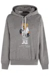 Polo Ralph Lauren Relaxed Fit Knit Sweatshirt With Playful Bear Graphic In Gray