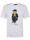 Polo Ralph Lauren Knit T-shirt "holiday 2025 Bear" In White