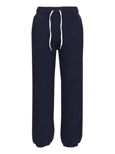 Polo Ralph Lauren Knit-jogger-pants Trousers Blue In Multi