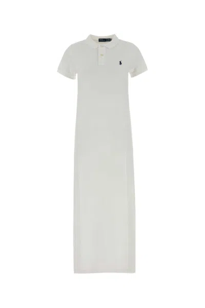 Polo Ralph Lauren Knit-polo-dresses In White