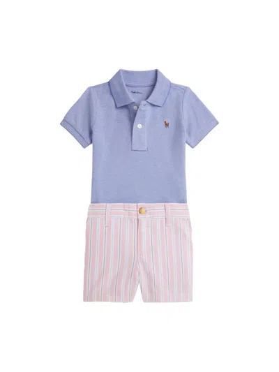 Polo Ralph Lauren Kids'  Knit-short Mini Outfit Set For Boys In Multi