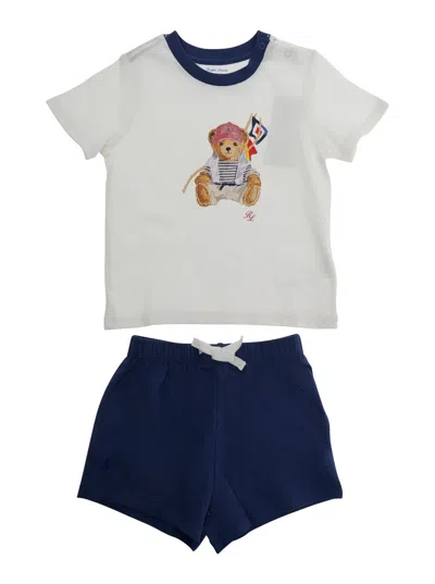 Polo Ralph Lauren Babies' Knit-short Set-outfit Set In Multi