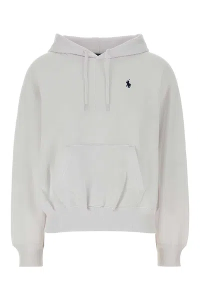 Polo Ralph Lauren Cotton-blend Hoodie In White