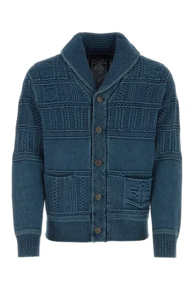 Polo Ralph Lauren Knitted Cardigan In Blue