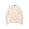 Polo Ralph Lauren Cable-knit Wool-cashmere Sweater In White