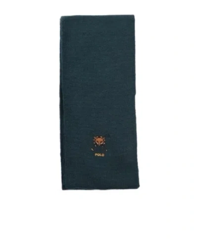 Polo Ralph Lauren Knitted Scarf In Blue