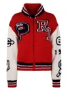 Polo Ralph Lauren Intarsia Wool-blend Cardigan In Red