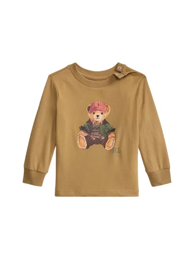 Polo Ralph Lauren Knit-t-shirt In Beige