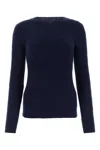 Polo Ralph Lauren Womens Hunter Navy Cable-knit Round-neck Cashmere Jumper In Blue