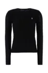 Polo Ralph Lauren Cable Wool And Cashmere Crewneck Jumper Clothing In Black