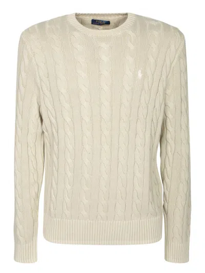 Polo Ralph Lauren Bind Knit Sweatshirt In White